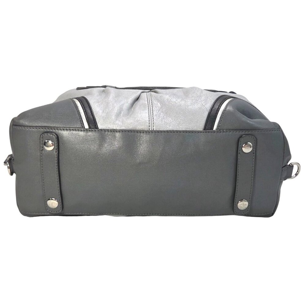 Coach 2012 Ashley Spectator 2-Way Gray Leather Satchel Bag Purse F17455 - Picture 9 of 16